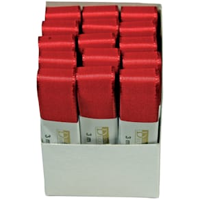 Taftband Goldina Basic, 25 mm x 3 m, weinrot