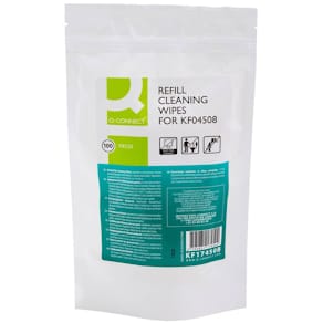 Reinigungstücher Q-CONNECT, nass, 2 x 100 St, weiß