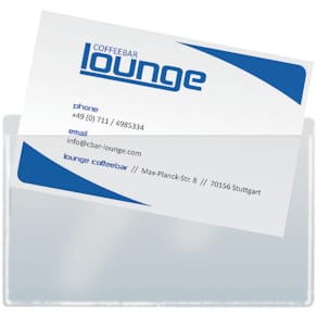 Visitenkartentasche Sigel, glasklar