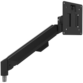 Monitorarm Unilux gasfjeder, 1-skærm, 371x926 mm, sort, 1 stk