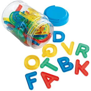 Transparenta bokstäver i burk 52 delar