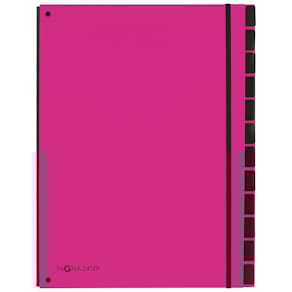 Pultordner PAGNA Trend Colours, 12-teilig, dunkelrosa
