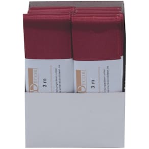 Taftband GOLDINA Basic, 40 mm x 3 m, dunkelrot