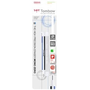 Tombow raderpenna MONO zero ø2,3mm vit blister