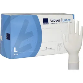 Latexhandske puderfri L 100/fp