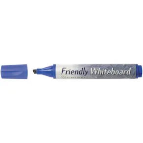 Whiteboardpenna FRIENDLY Blå, sned, 10st
