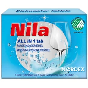 Maskindiskmedel NILA "All-in-One" tabletter 70/FP