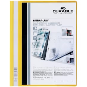 Schnellhefter Durable DURAPLUS, A4 Panorama, gelb