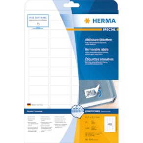 Herma etiket aftagelig 45,7x21,2 (1200)