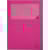 L-map Exacompta Forever met venster, roze, pak van 100 stuks