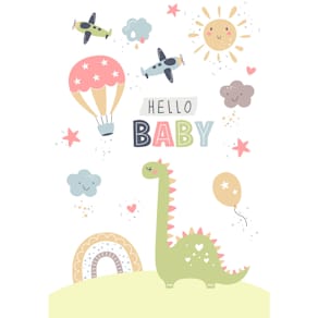 Glückwunschkarte zur Geburt Freudiges Ereignis, englisch