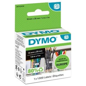 Etiketter Dymo LW Universal, 25x13mm, 1000/fp