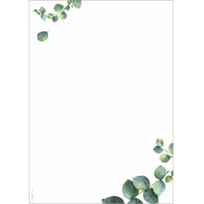Designpapier Sigel Eucalyptus, A4, 100 Blatt