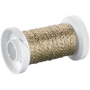 Basteldraht Knorr Prandell, 50 m, Bouilloneffekt, gold