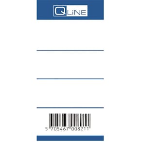 Rygetiketter Q-Line blå, 100 stk