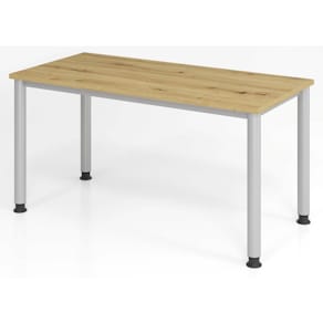 Wandschreibtisch HAMMERBACHER, 120x67,2 cm, Asteiche/silber