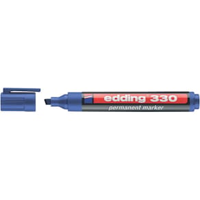 Permanentmarker edding 330, 1–5 mm, blau