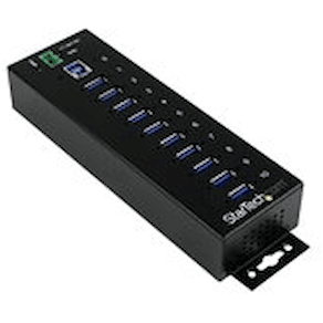 StarTech.com USB 3.0-hubb med 10 portar - Industriell USB-A-hubb