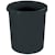 Papiermand Han, kunststof, rond, zwart, 30 l