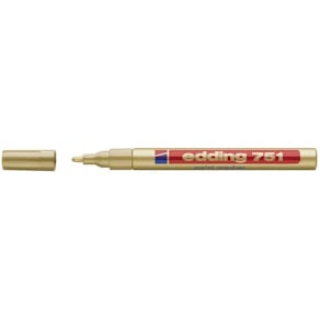 Paintmarker edding EcoLine 751 1-2 mm rund spids, guld, 10 stk