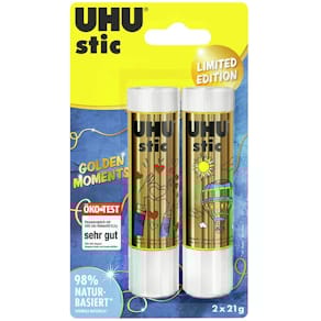 Klebestift UHU stic, 2x21 g, Gold Edition