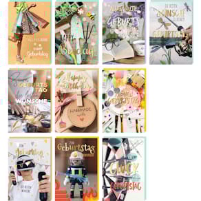 Grußkarte Noname Geburtstagskarte Hobby, 50 Stück