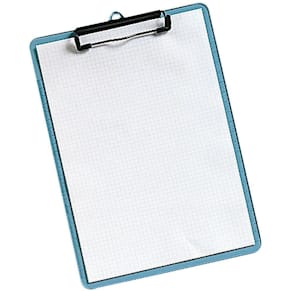 Skrivplatta A4 transparent blå