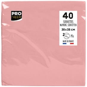 Servett PRONAPPE 38x38cm rosa 40/fp