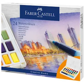 Vattenfärg FABER CASTELL 24 färger
