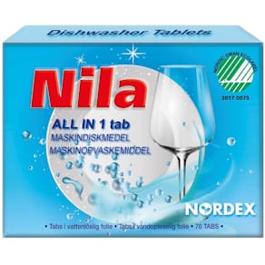 Maskindiskmedel NILA "All-in-One" tabletter 70/FP