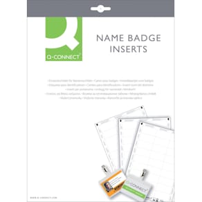 Einsteckschilder Q-CONNECT für Namensschilder, 60 x 30 mm