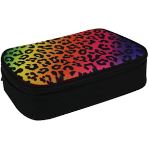 Schüleretui DONAU Neon Safari Leopard, groß