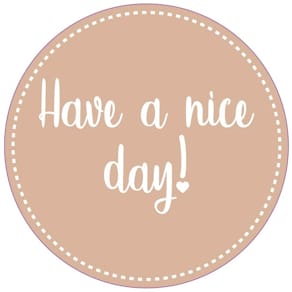 Forseglingsetiket METO 80x80 mm brun, rulle 500 stk