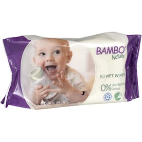 Våtservett BAMBO Nature oparfymera 80/fp