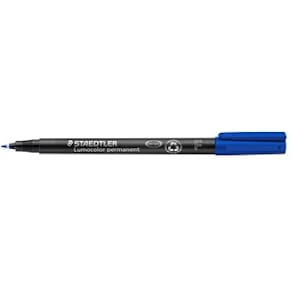 OH-Penna Staedtler Lumocolor Blå, fine, permanent, 10st