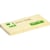 Memoblok Q-CONNECT Quick Notes, 38 x 51 mm, geel, 100 vel, 3 st.