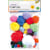 Pompons Folia, geassorteerde kleuren, 1-5 cm, zak 30 stuks