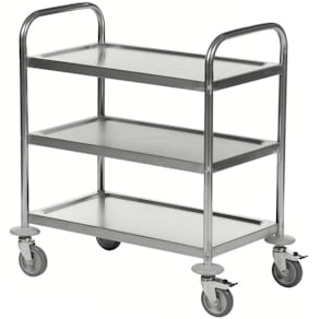 Rostfritt rullbord 3 plan