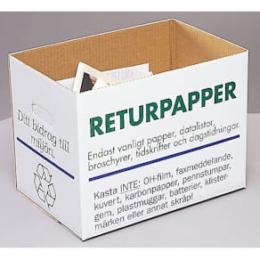 Returpapperslåda, 405x265x300mm