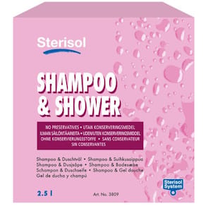 Duschtvål & Schampo Sterisol, 2,5L, 2st