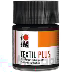 Textilfarbe Marabu Textil Plus, schwarz, 50 ml