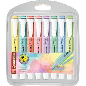 Markeerstift STABILO swing cool pastel, etui van 8 stuks
