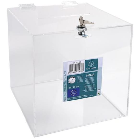 Stemmeurne EXACOMPTA låsbar klar