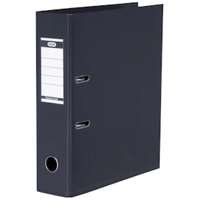 Brevordner Elba A4 grå 80 mm, 2 ringe, 10 stk