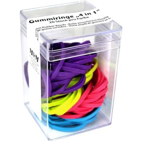 Gummiringe Metzger & Mendle 4 in 1, 80 Stück, 4 Farben