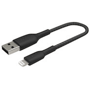 BOOST CHARGE Lightning to USB-A Cable Braided, 2M, Black