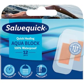 Plåster Salvequick Aqua Block 12/FP