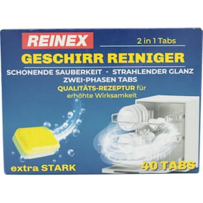 Geschirrspültabs Reinex 2in1, 40er-Pack