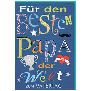 Grußkarte zum Vatertag