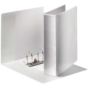 Indstiksringbind Esselte A4 MAXI hvid, 75 mm ryg, 2 ringe, 20 stk